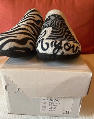 Zapatillas Casa Cebra Talla 36