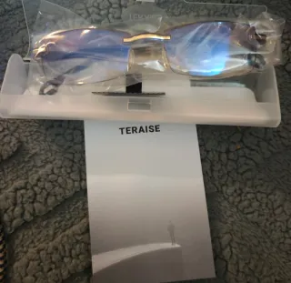 Gafas de lectura TERAISE azules y doradas