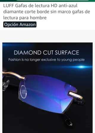 Gafas de lectura TERAISE azules y doradas