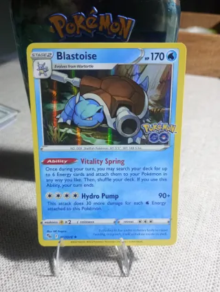Blastoise Pokémon GO 2022 Carta Coleccionista