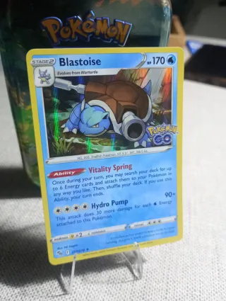 Blastoise Pokémon GO 2022 Carta Coleccionista