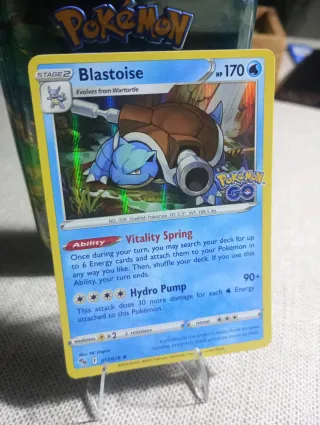 Blastoise Pokémon GO 2022 Carta Coleccionista