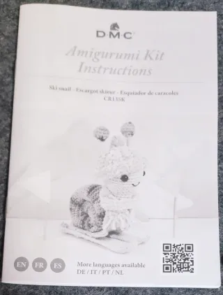 Kit Amigurumi Caracol Esquiador DMC