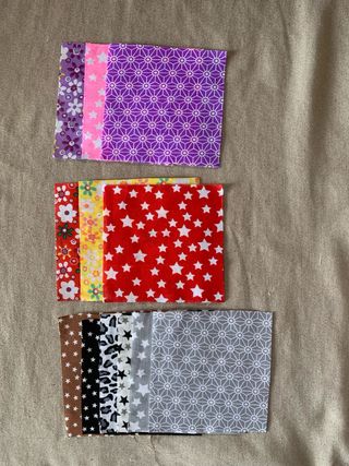 Trozos de tela patchwork