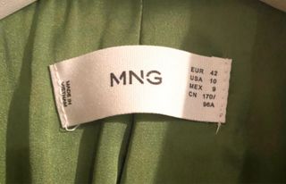 Blazer verde Mango Talla 42