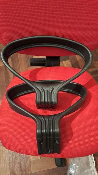 Silla de escritorio/oficina roja con ruedas