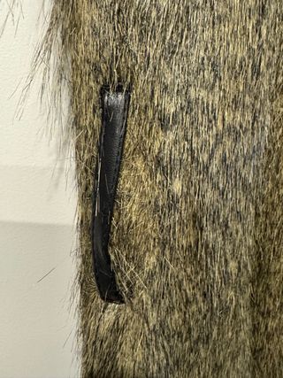 Chaleco de pelo marrón jaspeado