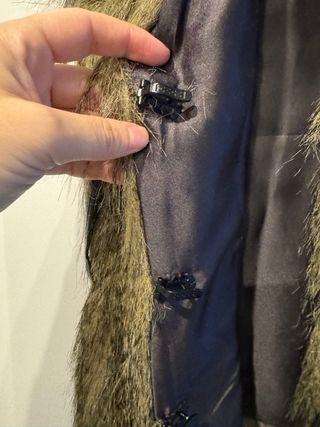 Chaleco de pelo marrón jaspeado