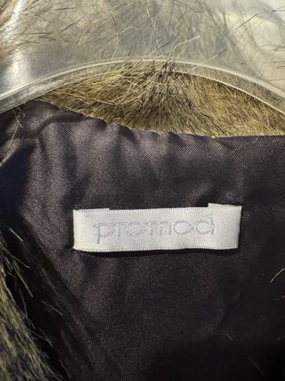 Chaleco de pelo marrón jaspeado