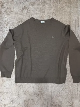 Jersey Lacoste Cuello Redondo Marrón
