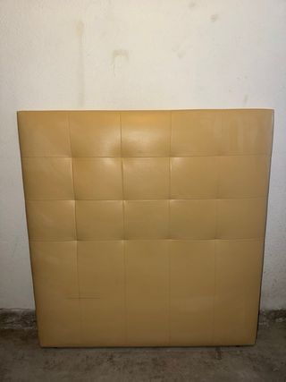 Cabecero de cama 90 beige polipiel