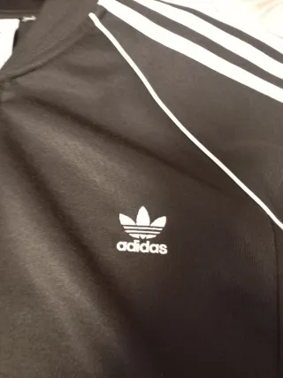 Chaqueta Adidas chándal sport negra