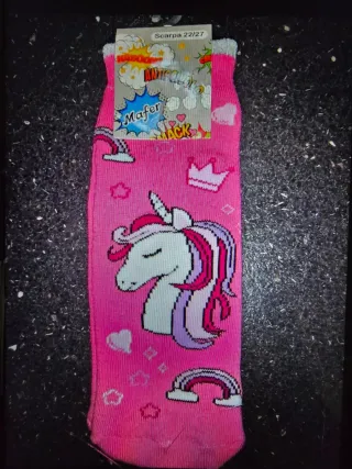 Calzini antiscivolo bimba unicorno. Anni 2/4