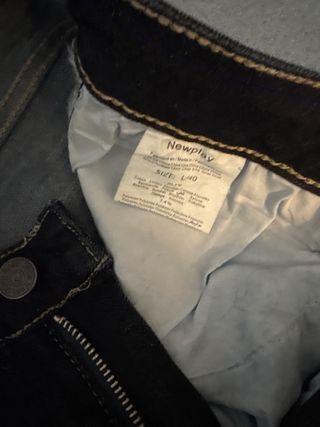 Pantalón campana mujer azul