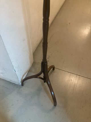 Perchero con espejo antiguo de madera