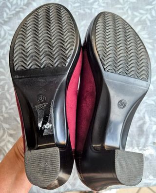 Scarpe donna tacco scamosciate vernice Tg 36