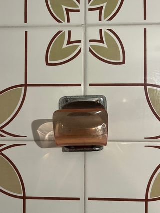 accesorios espejo baño metacrilato vintage naranja