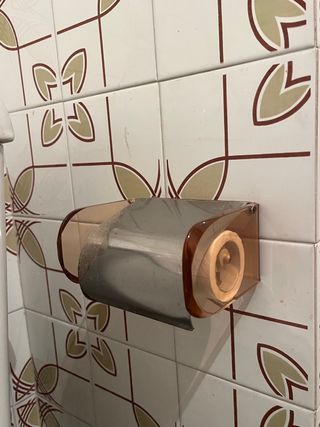 accesorios espejo baño metacrilato vintage naranja