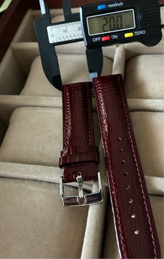 Correa de reloj de piel de becerro para Omega