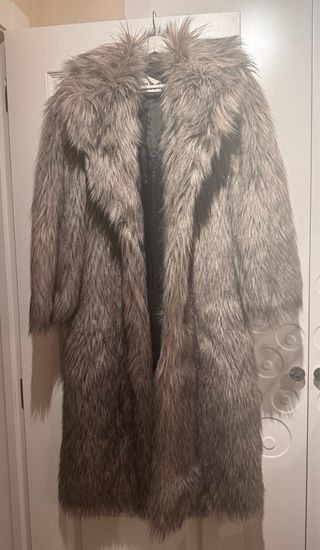 Abrigo largo pelo sintético Zara