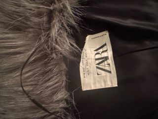 Abrigo largo pelo sintético Zara