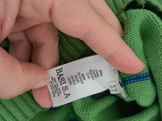 Jersey Lacoste Hombre Verde Rayas Azules