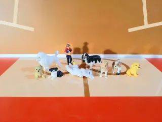 Lote figuras perros