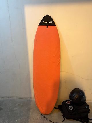 Tabla de surf OLAIAN 6' con funda naranja