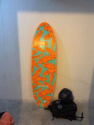 Tabla de surf OLAIAN 6' con funda naranja