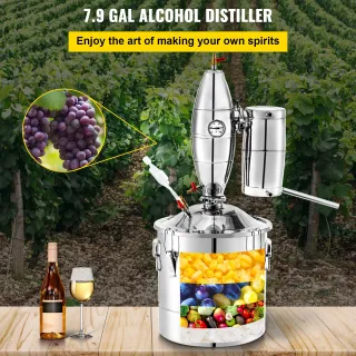 Distillatore di Alcol 30L Caldaie da Birra Acciaio