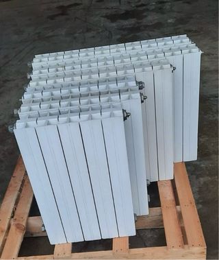 6 radiadores de aluminio blanco de agua caliente