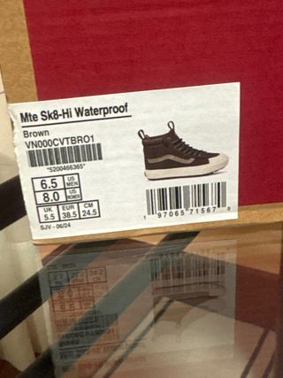 Botas Vans Sk8-Hi Waterproof Marrones