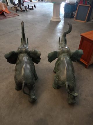 2 Elefantes Bronce