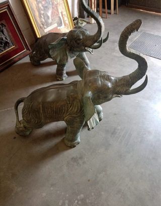 2 Elefantes Bronce
