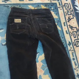 Pantalón pana Lois Negro Mujer