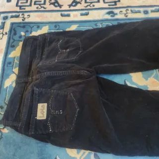 Pantalón pana Lois Negro Mujer