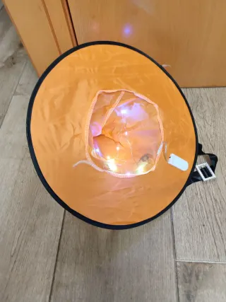 Sombrero Bruja LED Naranja nuevo a estrenar
