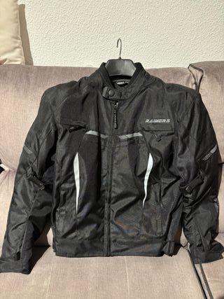 Chaqueta Moto Rainers Negra NUEVA
