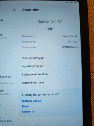 Samsung Tab A7 Negro
