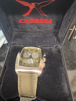 Reloj Carrera Cronógrafo Esfera Verde