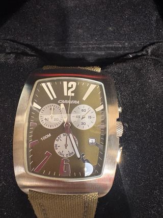 Reloj Carrera Cronógrafo Esfera Verde