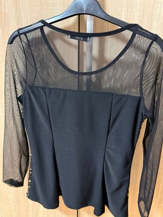 Maglia Zuiki donna nera con stelle