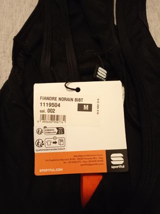 Culote Sportful Talla M Negro