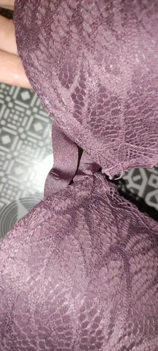 Sujetadores encaje negro y rosa