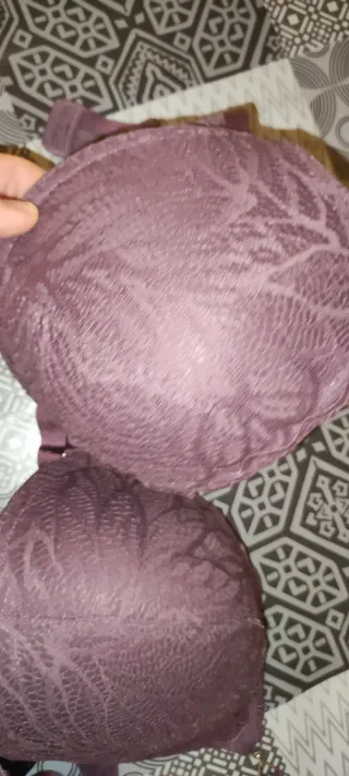 Sujetadores encaje negro y rosa