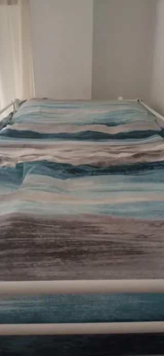 Funda Nórdica poliéster azul y gris