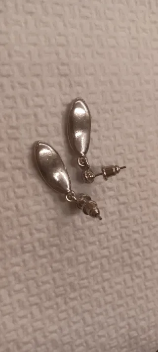 Orecchini foglia con brillantini