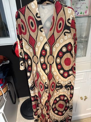 Vestido estampado señora talla única