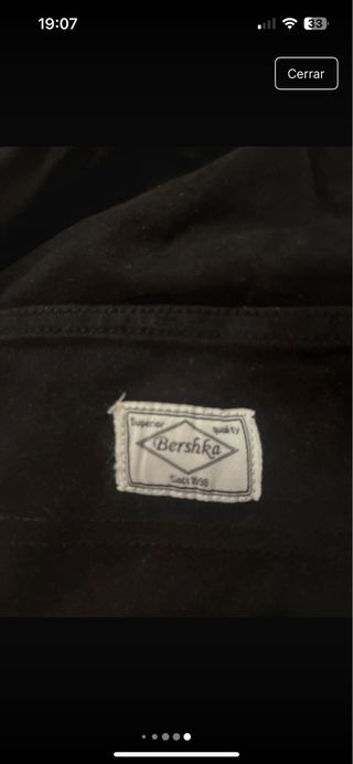 Pantalón cargo negro