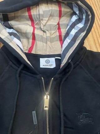 Sudadera Burberry Negra con Cremallera
